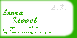 laura kimmel business card